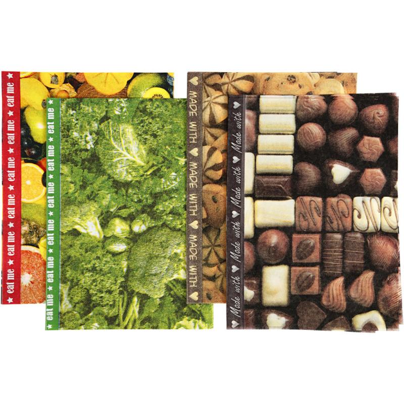 Decoupage paber 4 lehte erinevad disainid