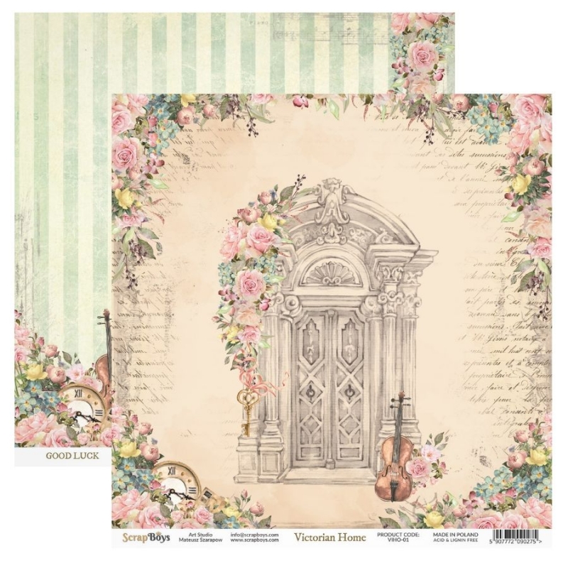 Disainpaber 30*30 ScrapBoys Victorian Home VIHO-01