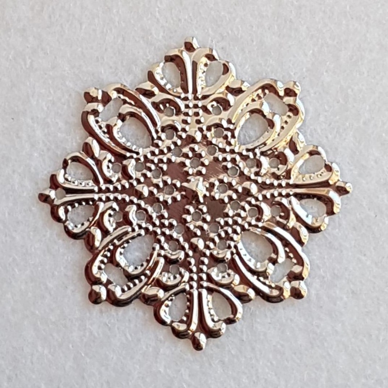 Filigree hõbedane 4,3 cm 1tk