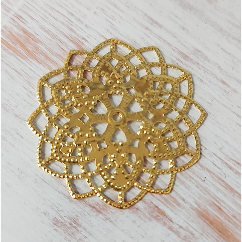 Filigree kuldne 4 cm 1 tk