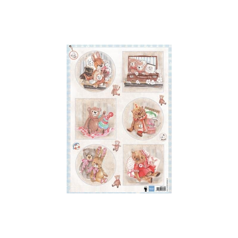 A4 paber "Teddy Bears " ewk1250