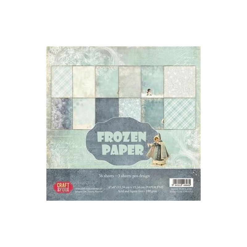 Craft&You paberiplokk 6*6 "Frozen" 36 lehte