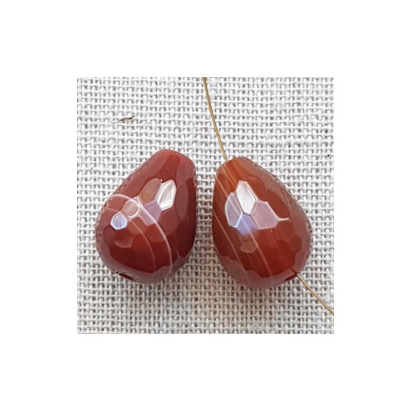 Punane ahhaat 1tk 13*19mm