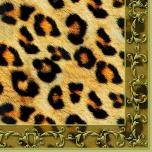 Salvrätik 33*33 Leopardimuster  1tk  13307935