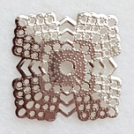 Filigree hõbedane 2,1+2,1 cm 1 tk