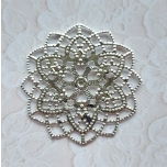 Filigree hõbedane 4 cm 1 tk