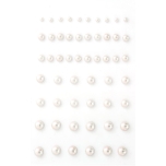 Iseliimuvad poolpärlid 3-7mm 54tk kreem