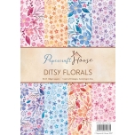Disainpaberid "Ditsy florals"  A4 40 lehte