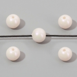 Sünteetiline helmes pärl-valge 8mm 20tk