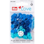 Plastmassist trukid Love täht tumesini-sini-hele 30tk