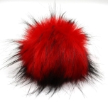 Mütsitutt punane mustaga pikk karv 17-19 cm